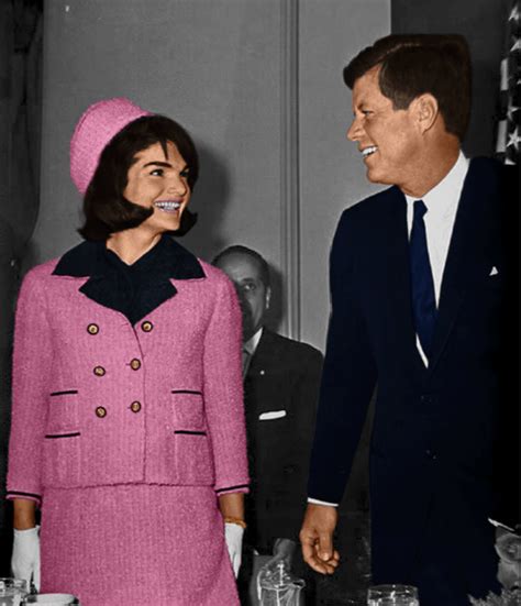 john f kennedy pink chanel suit.